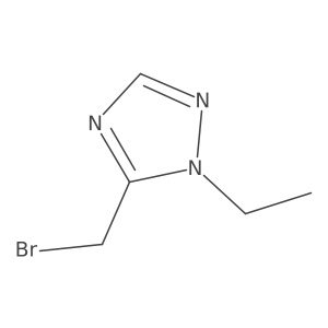5-(bromomethyl)-1-ethyl-1H-1,2,4-triazole结构式