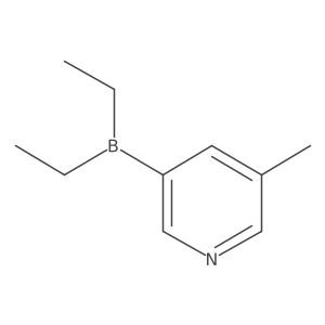 Pyridine, 3-(diethylboryl)-5-methyl- Structure