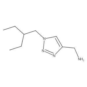 (1-(2-ethylbutyl)-1H-1,2,3-triazol-4-yl)methanamine Structure