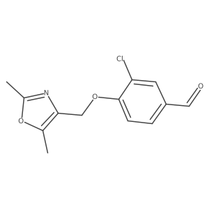 3-Chloro-4-[(2,5-dimethyl-4-oxazolyl)methoxy]benzaldehyde Structure