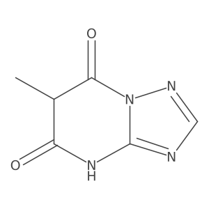 6-methyl-4H,5H,6H,7H-[1,2,4]triazolo[1,5-a]pyrimidine-5,7-dione结构式