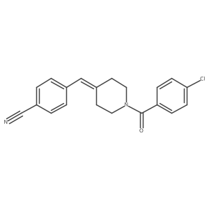 1-(4-Chlorobenzoyl)-4-(4-cyanobenzylidene)piperidine Structure