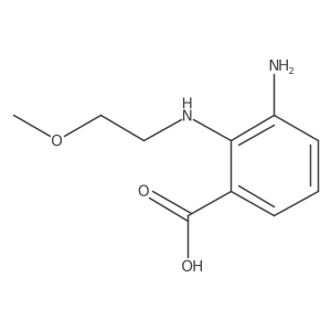 3-Amino-2-[(2-methoxyethyl)amino]benzoic acid结构式