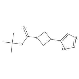 Tert-butyl 3-(1H-imidazol-5-yl)azetidine-1-carboxylate结构式