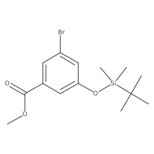 Methyl 3-bromo-5-((tert-butyldimethylsilyl)oxy)benzoate Structure