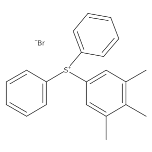Diphenyl(3,4,5-trimethylphenyl)sulfonium Bromide结构式