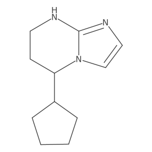 5-Cyclopentyl-5H,6H,7H,8H-imidazo[1,2-a]pyrimidine Structure
