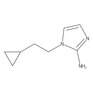 1-(2-cyclopropylethyl)-1H-imidazol-2-amine Structure
