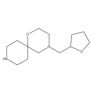 4-((Tetrahydrofuran-2-yl)methyl)-1-oxa-4,9-diazaspiro[5.5]undecane Structure