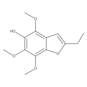 2-Ethyl-4,6,7-trimethoxy-benzofuran-5-ol Structure