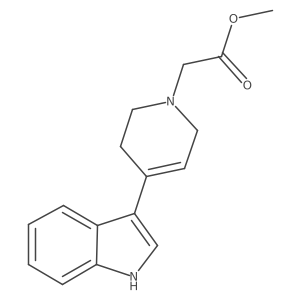 Methyl 3,6-dihydro-4-(1H-indol-3-yl)-1(2H)-pyridineacetate结构式