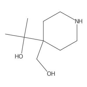 2-[4-(Hydroxymethyl)piperidin-4-yl]propan-2-ol Structure