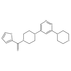 Furan-2-yl(4-(6-morpholinopyridazin-4-yl)piperazin-1-yl)methanone Structure