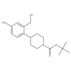 tert-Butyl 4-(4-amino-2-(hydroxymethyl)phenyl)piperidine-1-carboxylate Structure