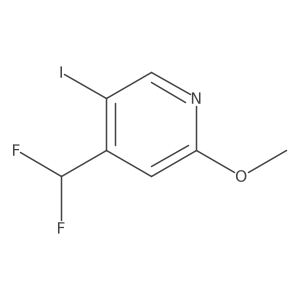 4-(Difluoromethyl)-5-iodo-2-methoxypyridine Structure