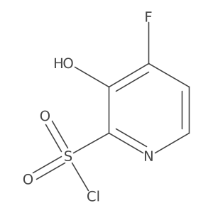 4-Fluoro-3-hydroxypyridine-2-sulfonyl chloride结构式