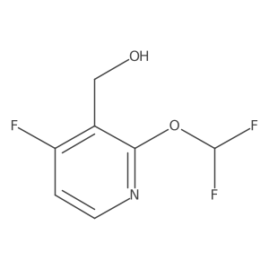 3-Pyridinemethanol, 2-(difluoromethoxy)-4-fluoro-结构式
