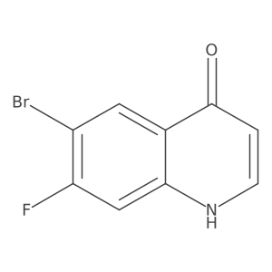 6-Bromo-7-fluoroquinolin-4-ol Structure