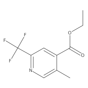 Ethyl 5-methyl-2-(trifluoromethyl)pyridine-4-carboxylate结构式