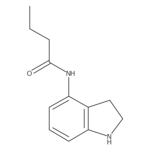 N-(2,3-dihydro-1H-indol-4-yl)butanamide结构式