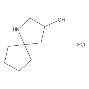 1-Azaspiro[4.4]nonan-3-ol hydrochloride结构式