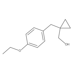 {1-[(4-Ethoxyphenyl)methyl]cyclopropyl}methanol Structure
