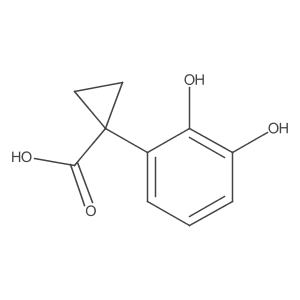 1-(2,3-Dihydroxyphenyl)cyclopropane-1-carboxylic acid结构式