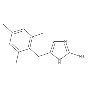 5-[(2,4,6-trimethylphenyl)methyl]-1H-imidazol-2-amine Structure