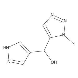 (1-methyl-1H-1,2,3-triazol-5-yl)(1H-pyrazol-4-yl)methanol Structure