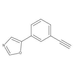 5-(3-Ethynylphenyl)oxazole结构式