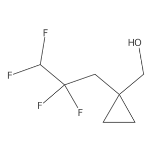[1-(2,2,3,3-Tetrafluoropropyl)cyclopropyl]methanol Structure