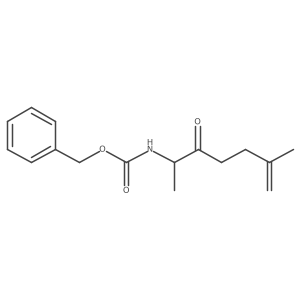 benzyl N-(6-methyl-3-oxohept-6-en-2-yl)carbamate Structure