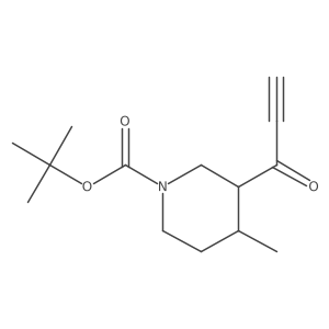 Tert-butyl 4-methyl-3-(prop-2-ynoyl)piperidine-1-carboxylate结构式