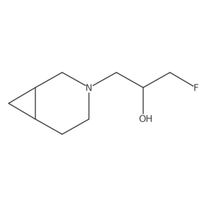 1-{3-Azabicyclo[4.1.0]heptan-3-yl}-3-fluoropropan-2-ol Structure
