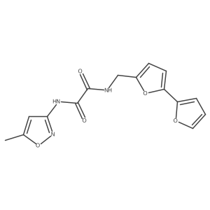 N1-([2,2'-bifuran]-5-ylmethyl)-N2-(5-methylisoxazol-3-yl)oxalamide Structure