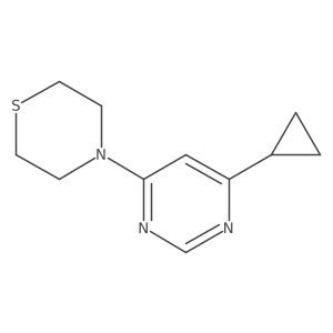 4-(6-Cyclopropylpyrimidin-4-yl)thiomorpholine Structure