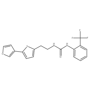 1-(2-(5-(Furan-3-yl)thiophen-2-yl)ethyl)-3-(2-(trifluoromethyl)phenyl)urea Structure