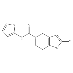 2-chloro-N-(thiophen-2-yl)-6,7-dihydrothieno[3,2-c]pyridine-5(4H)-carboxamide Structure