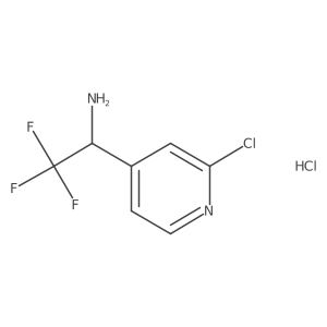 (R)-1-(2-Chloropyridin-4-YL)-2,2,2-trifluoroethan-1-amine hcl结构式