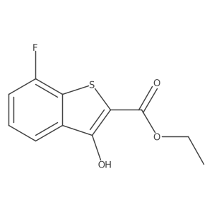Ethyl 7-fluoro-3-hydroxybenzo[b]thiophene-2-carboxylate Structure