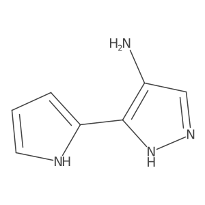 5-(1H-pyrrol-2-yl)-1H-pyrazol-4-amine结构式