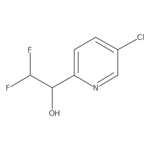 1-(5-Chloropyridin-2-yl)-2,2-difluoroethan-1-ol结构式
