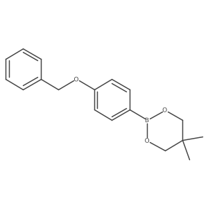 2-(4-(Benzyloxy)phenyl)-5,5-dimethyl-1,3,2-dioxaborinane Structure