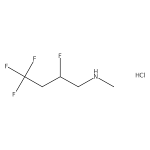 Methyl(2,4,4,4-tetrafluorobutyl)amine hydrochloride结构式