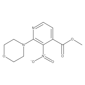 Methyl 2-(morpholin-4-yl)-3-nitropyridine-4-carboxylate结构式