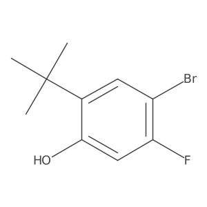 4-Bromo-2-(tert-butyl)-5-fluorophenol结构式