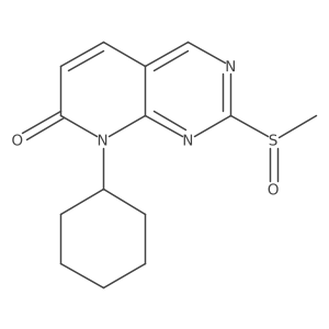 8-Cyclohexyl-2-(methylsulfinyl)pyrido[2,3-d]pyrimidin-7(8h)-one结构式
