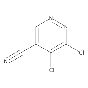 5,6-Dichloropyridazine-4-carbonitrile Structure