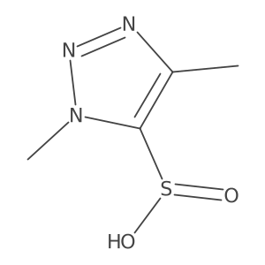 1,4-Dimethyl-1H-1,2,3-triazole-5-sulfinic acid Structure