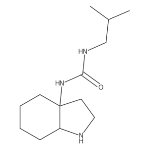 3-(2-methylpropyl)-1-(octahydro-1H-indol-3a-yl)urea结构式